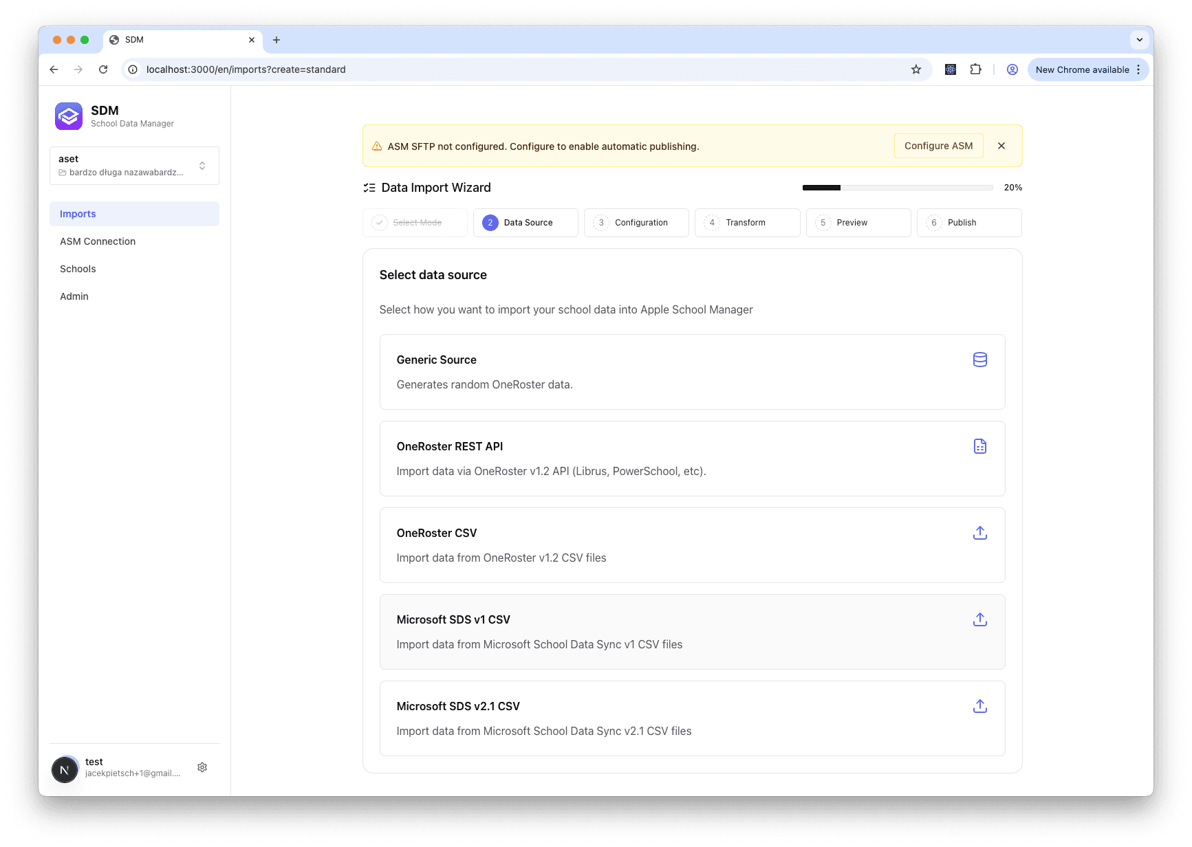 Data Source Selection